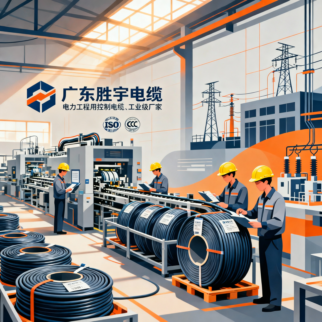 广东胜宇电缆实力厂家插画